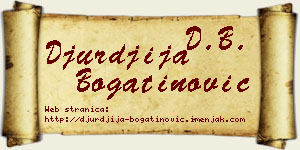 Đurđija Bogatinović vizit kartica